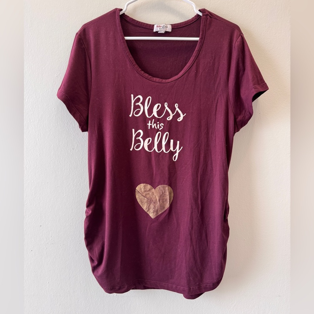 Maternity “Bless this Belly” T-shirt size XL
